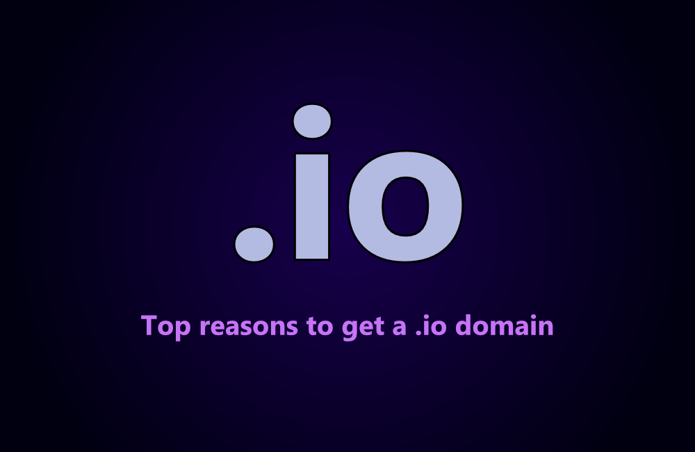 5 reasons why a .io domain name is a good choice