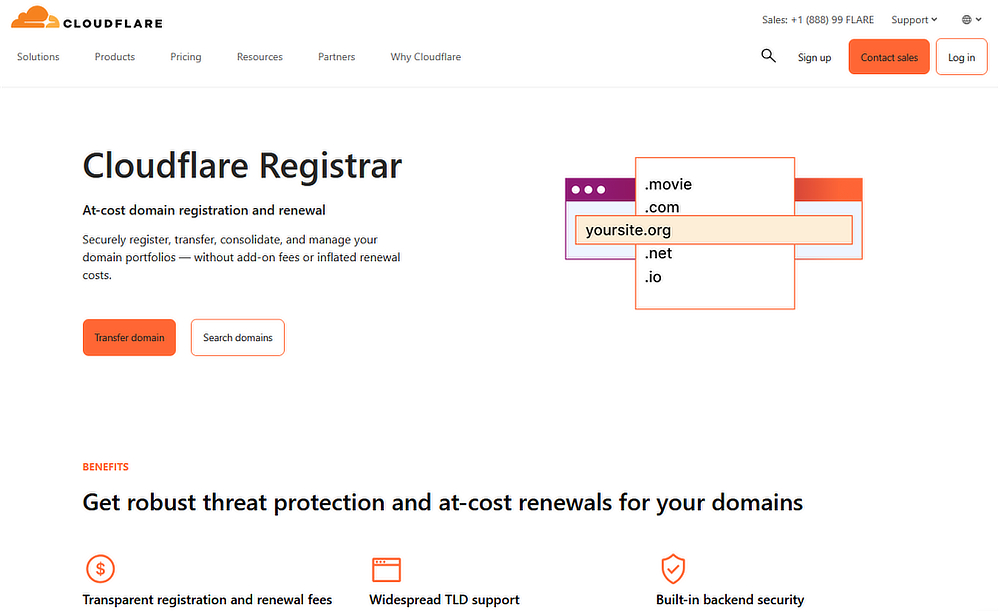 Pros and cons of registering domains at Cloudflare