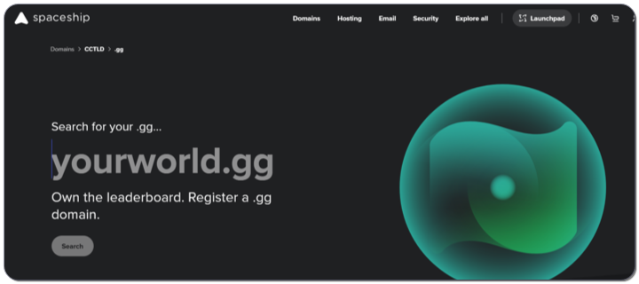 Spaceship .gg domains